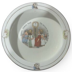 Antique Edwin Knowles Vitreous China Nursery Rhyme Children’s Bowl